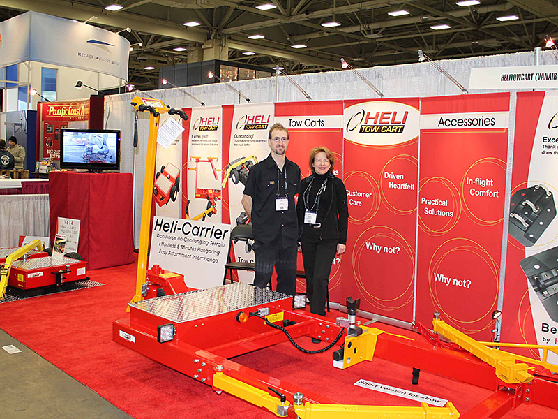 Jacob and Nathalie at Heli-Expo 2012 in Dallas, Texas